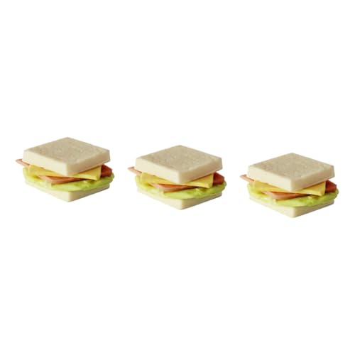 GARIOUANS 3 Stück Simulation Sandwich Dekore Mini Accessoires Lebensmittel Form Ornamente Für Heim Und Büro GARIOUANS 3 Stück Simulation Sandwich Dekore Mini Accessoires Lebensmittel Form Ornamente Für Heim Und Büro von GARIOUANS