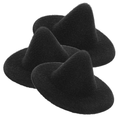 GARIOUANS 3 Stück Miniatur Hexenhüte Schwarz Langlebige Filzhüte für Puppen DIY Bastelbedarf Festival Dekoration Geeignet für Puppenkostüme und Kleine Haustiere GARIOUANS 3 Stück Miniatur Hexenhüte Schwarz Langlebige Filzhüte für Puppen DIY Bastelbedarf Festival Dekoration Geeignet für Puppenkostüme und Kleine Haustiere von GARIOUANS