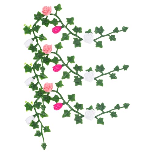 GARIOUANS 3 Stück Miniatur Künstliche Blumenranke Teiliges Modell für Puppenhaus Dekoration Langlebiges Mini Gartenzubehör für Micro Landschaften und Kleine Garten Szenen GARIOUANS 3 Stück Miniatur Künstliche Blumenranke Teiliges Modell für Puppenhaus Dekoration Langlebiges Mini Gartenzubehör für Micro Landschaften und Kleine Garten Szenen von GARIOUANS