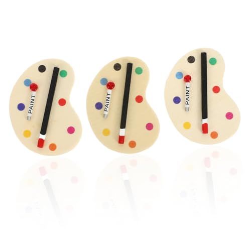 GARIOUANS 3stücke Mini Paint Palette Miniatur Malerei Zubehör Für Puppenhaus Und Szenenattrappen Spielzeug Für Jungen Und Mädchen Kreative Bastelideen Für Junge Mädchen GARIOUANS 3stücke Mini Paint Palette Miniatur Malerei Zubehör Für Puppenhaus Und Szenenattrappen Spielzeug Für Jungen Und Mädchen Kreative Bastelideen Für Junge Mädchen von GARIOUANS