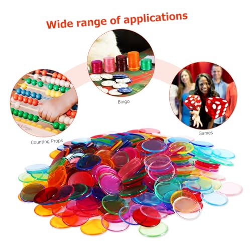 GARIOUANS 300 Stück Teiliges Bingo Chips Kunststoff Runde Transparente Spielsteine für Bingo Karten Klassenzimmerzubehör Langlebig Glatte Oberfläche Vielseitig Einsetzbar GARIOUANS 300 Stück Teiliges Bingo Chips Kunststoff Runde Transparente Spielsteine für Bingo Karten Klassenzimmerzubehör Langlebig Glatte Oberfläche Vielseitig Einsetzbar von GARIOUANS