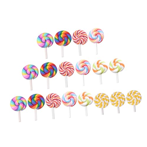 GARIOUANS 35 Stück Teiliges Realistischer Simulation Lollipops aus Polymer Clay Farbenfrohe Miniatur Süßigkeiten Dekoration für Miniaturhäuser DIY Basteln und Kreative Szenengestaltung GARIOUANS 35 Stück Teiliges Realistischer Simulation Lollipops aus Polymer Clay Farbenfrohe Miniatur Süßigkeiten Dekoration für Miniaturhäuser DIY Basteln und Kreative Szenengestaltung von GARIOUANS