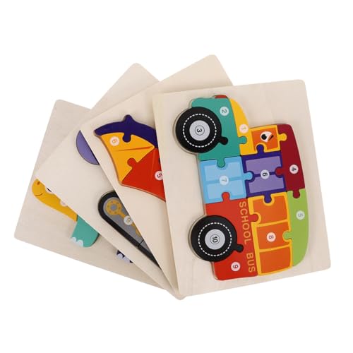 GARIOUANS 4 Stück Holzpuzzle Farbig Cartoonfiguren Pädagogisch Fördernd Kreativitätssteigernd Spielend Zahlen Formenerkennung für Kleinkinder Ab Jahren GARIOUANS 4 Stück Holzpuzzle Farbig Cartoonfiguren Pädagogisch Fördernd Kreativitätssteigernd Spielend Zahlen Formenerkennung für Kleinkinder Ab Jahren von GARIOUANS