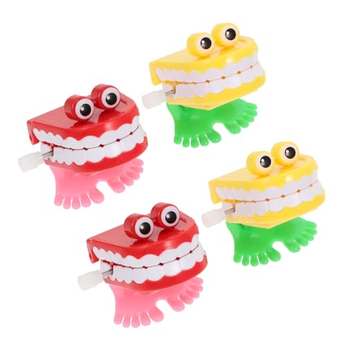 GARIOUANS 4 Stück Springgeister -Zähnespielzeug springen -Stuffers mit laufenden Zähnen Zähne gehende Zähne für Kinderzähne Lenden Abs GARIOUANS 4 Stück Springgeister -Zähnespielzeug springen -Stuffers mit laufenden Zähnen Zähne gehende Zähne für Kinderzähne Lenden Abs von GARIOUANS