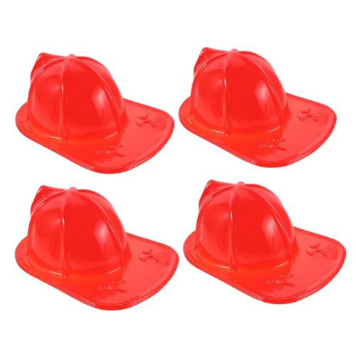 GARIOUANS 4 Stück Teiliges Feuerwehrhelm Kunststoff Realistisch Gestaltete Bunte Feuerwehrmützen für Halloween Rollenspiel und Kinderparty Zubehör GARIOUANS 4 Stück Teiliges Feuerwehrhelm Kunststoff Realistisch Gestaltete Bunte Feuerwehrmützen für Halloween Rollenspiel und Kinderparty Zubehör von GARIOUANS