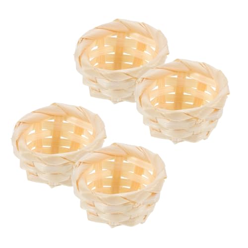 GARIOUANS 4 Stück Teiliges Miniatur Bambus Flechtkörbe Handgefertigt Kleine Dekorative Körbchen Für DIY Puppenhaus Szene Fotografie Zubehör GARIOUANS 4 Stück Teiliges Miniatur Bambus Flechtkörbe Handgefertigt Kleine Dekorative Körbchen Für DIY Puppenhaus Szene Fotografie Zubehör von GARIOUANS