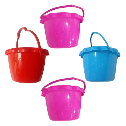 GARIOUANS 4 Stück Teiliges Sandspielzeug aus Hochwertigem PP Kunststoff Leichte Strand Eimer mit Komfortablem Griff Buntes Strandspielzeug für Sandburgen Bauen und Zufällige Zufällige Farbe GARIOUANS 4 Stück Teiliges Sandspielzeug aus Hochwertigem PP Kunststoff Leichte Strand Eimer mit Komfortablem Griff Buntes Strandspielzeug für Sandburgen Bauen und Zufällige Zufällige Farbe von GARIOUANS