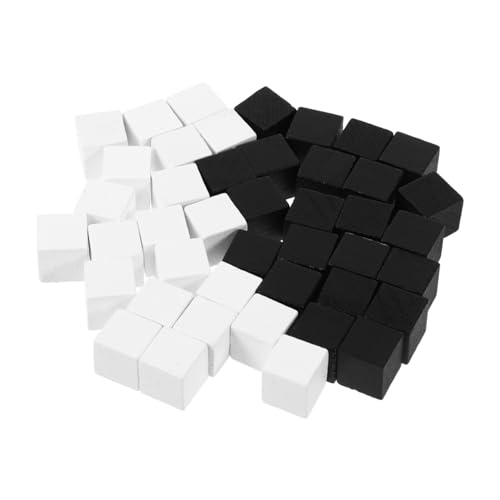 GARIOUANS 40 Stück Teiliges Mini Holz Schach und Damenspiel Zubehör Quadratische Spielfiguren in Schwarz und Weiß Leichte Tragbare Holzspielsteine für Brettspiele und Familienspiele GARIOUANS 40 Stück Teiliges Mini Holz Schach und Damenspiel Zubehör Quadratische Spielfiguren in Schwarz und Weiß Leichte Tragbare Holzspielsteine für Brettspiele und Familienspiele von GARIOUANS