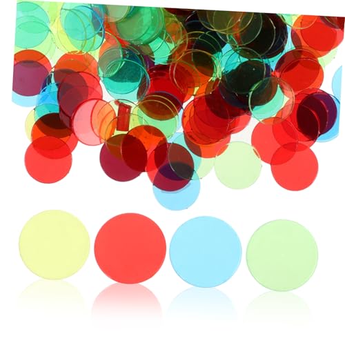 GARIOUANS 400 Stück Teiliges Bingo Chips Kunststoffspielsteine Farben Transparent Markierungssteine für Bingo Spielkarten und Klassenzimmer Spiele GARIOUANS 400 Stück Teiliges Bingo Chips Kunststoffspielsteine Farben Transparent Markierungssteine für Bingo Spielkarten und Klassenzimmer Spiele von GARIOUANS