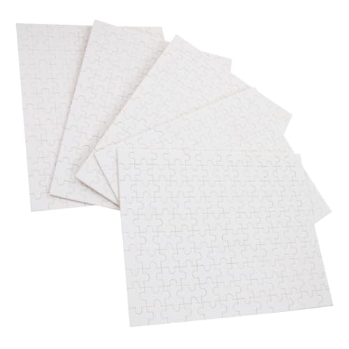 GARIOUANS 5 Satz Teiliges Blanko Holzpuzzle Sublimation DIY Bastelset für Wärmeübertragung Blanko Puzzleteile zum Bemalen und Personalisieren Kreatives Holzhandwerk GARIOUANS 5 Satz Teiliges Blanko Holzpuzzle Sublimation DIY Bastelset für Wärmeübertragung Blanko Puzzleteile zum Bemalen und Personalisieren Kreatives Holzhandwerk von GARIOUANS