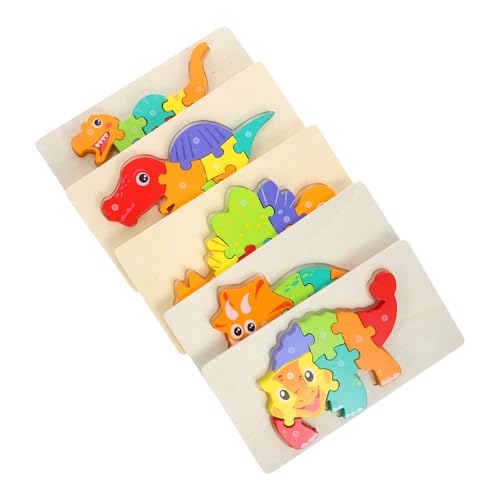 GARIOUANS 5 Stück Buntes Teiliges Holz Dinosaurier Puzzle Montessori Lernspielzeug für Kleinkinder Ab Jahren Motorikfördernd Sicher Langlebig Holzspielzeug für Jungen und Mädchen GARIOUANS 5 Stück Buntes Teiliges Holz Dinosaurier Puzzle Montessori Lernspielzeug für Kleinkinder Ab Jahren Motorikfördernd Sicher Langlebig Holzspielzeug für Jungen und Mädchen von GARIOUANS