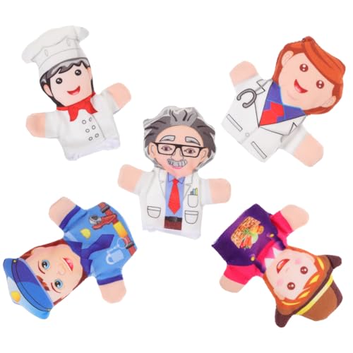 GARIOUANS 5 Stück Teiliges Niedlicher Fingerpuppen mit Berufen Pädagogisches Storytelling für Geburtstagsfeiern Rollenspiele Fasching und Soziale Aktivitäten GARIOUANS 5 Stück Teiliges Niedlicher Fingerpuppen mit Berufen Pädagogisches Storytelling für Geburtstagsfeiern Rollenspiele Fasching und Soziale Aktivitäten von GARIOUANS