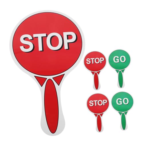 GARIOUANS 5 Stück Teiliges Verkehrszeichen Beidseitiges Handpaddle mit Rot-grün Stop-go Signalen Leichtes Verkehrs-signalspielzeug für Kindergarten und Grundschule Fördert Verkehrssicherheit GARIOUANS 5 Stück Teiliges Verkehrszeichen Beidseitiges Handpaddle mit Rot-grün Stop-go Signalen Leichtes Verkehrs-signalspielzeug für Kindergarten und Grundschule Fördert Verkehrssicherheit von GARIOUANS