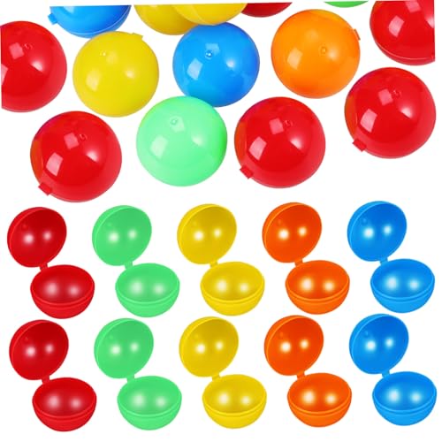 GARIOUANS 50 Stück Hohlfüllbare Loskugeln aus Kunststoff Bunte Tombola Bälle mit Großem Fassungsvermögen Leichte Spielball Requisiten für Firmenfeiern Familienpartys und GARIOUANS 50 Stück Hohlfüllbare Loskugeln aus Kunststoff Bunte Tombola Bälle mit Großem Fassungsvermögen Leichte Spielball Requisiten für Firmenfeiern Familienpartys und von GARIOUANS