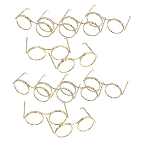 GARIOUANS 50 Stück Miniatur Puppenbrillen Metallrahmen Kleine Eyewear für DIY Basteln Puppenhaus Zubehör Fotorequisiten GARIOUANS 50 Stück Miniatur Puppenbrillen Metallrahmen Kleine Eyewear für DIY Basteln Puppenhaus Zubehör Fotorequisiten von GARIOUANS