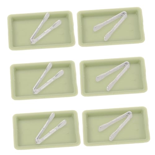 GARIOUANS 6 Sätze Miniatur Backbleche mit Puppenhaus Backzangen Realistische Miniatur Backbleche für DIY Puppenhaus Küche Vielseitiges Zubehör für Dekoration und Kreative Szenengestaltung GARIOUANS 6 Sätze Miniatur Backbleche mit Puppenhaus Backzangen Realistische Miniatur Backbleche für DIY Puppenhaus Küche Vielseitiges Zubehör für Dekoration und Kreative Szenengestaltung von GARIOUANS