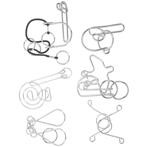 GARIOUANS 6 Stück Intellektuelles Knotenspiel Teiliges Entsperrspiel für Erwachsene und Pädagogisches Logikspielzeug Denkfähigkeiten Familienrätsel für Entspannte Spielstunden GARIOUANS 6 Stück Intellektuelles Knotenspiel Teiliges Entsperrspiel für Erwachsene und Pädagogisches Logikspielzeug Denkfähigkeiten Familienrätsel für Entspannte Spielstunden von GARIOUANS