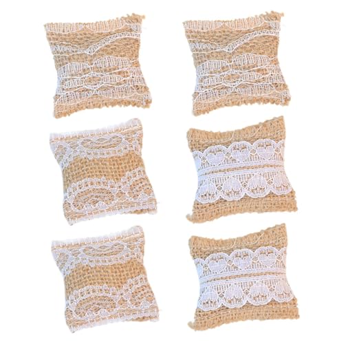 GARIOUANS 6 Stück Maßstab Kleine Kissen aus Baumwoll Leinen Mischung Dekorative Puppenhaus Kissen für Mini Sofas Vielseitig für Puppenmöbel und Kleine Wohnräume GARIOUANS 6 Stück Maßstab Kleine Kissen aus Baumwoll Leinen Mischung Dekorative Puppenhaus Kissen für Mini Sofas Vielseitig für Puppenmöbel und Kleine Wohnräume von GARIOUANS