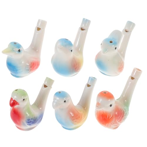 GARIOUANS 6 Stück Teiliges Keramik Wasservogel Pfeifen mit Melodischem Klang Interaktives Musikinstrument für Erwachsene Buntes Vogelspielzeug für Geburtstage GARIOUANS 6 Stück Teiliges Keramik Wasservogel Pfeifen mit Melodischem Klang Interaktives Musikinstrument für Erwachsene Buntes Vogelspielzeug für Geburtstage von GARIOUANS