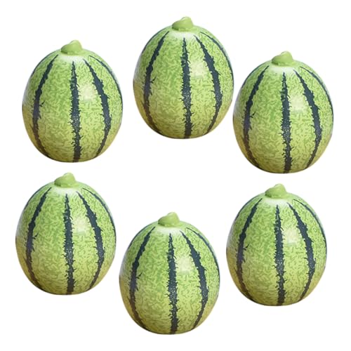 GARIOUANS 6 Stück Teiliges Mini Wassermelonen Deko Realistische Künstliche Früchte für Puppenhaus DIY Basteln Tischdekoration Fotorequisiten GARIOUANS 6 Stück Teiliges Mini Wassermelonen Deko Realistische Künstliche Früchte für Puppenhaus DIY Basteln Tischdekoration Fotorequisiten von GARIOUANS