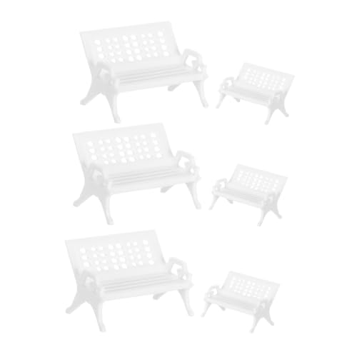 GARIOUANS 6 Stück Teiliges Miniatur puppenhaus Möbel mit Vielseitigen Miniatur Plastikstühlen Stilvolle Kleine Parkbänke und Dekorationen für Desktop und Puppenhaus Langlebige Mini Möbel GARIOUANS 6 Stück Teiliges Miniatur puppenhaus Möbel mit Vielseitigen Miniatur Plastikstühlen Stilvolle Kleine Parkbänke und Dekorationen für Desktop und Puppenhaus Langlebige Mini Möbel von GARIOUANS