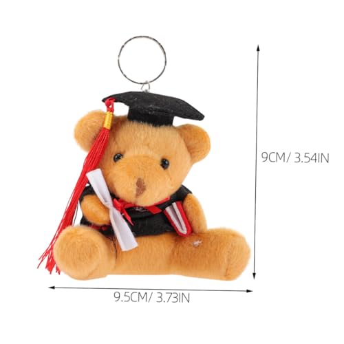 GARIOUANS 6 Stück Teiliges Plüsch Abschlussbär Anhänger Kuscheliger Doktorhut Schlüsselanhänger für Schulranzen Rucksack Charm Niedlicher Abschlussbär als Deko GARIOUANS 6 Stück Teiliges Plüsch Abschlussbär Anhänger Kuscheliger Doktorhut Schlüsselanhänger für Schulranzen Rucksack Charm Niedlicher Abschlussbär als Deko von GARIOUANS