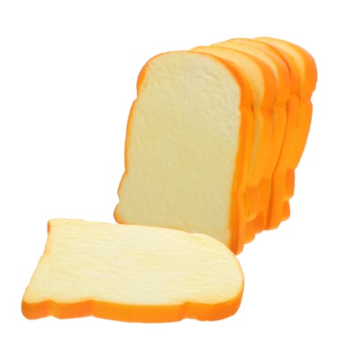 GARIOUANS 6 Stück Toastbrot Modell Dekor Künstlicher Brotlaib Mini Brot Für Puppenhaus Gefälschte Brotscheiben Gefälschtes Brotgebäck Brotform GARIOUANS 6 Stück Toastbrot Modell Dekor Künstlicher Brotlaib Mini Brot Für Puppenhaus Gefälschte Brotscheiben Gefälschtes Brotgebäck Brotform von GARIOUANS