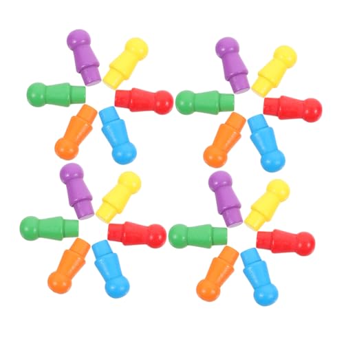 GARIOUANS 60stücke Bunte Holzschachfiguren Kleine Schachstücke Zur Verwendung in Spielen Für Zuhause Schule Reisen Spielen Mit Familie Und Freunden GARIOUANS 60stücke Bunte Holzschachfiguren Kleine Schachstücke Zur Verwendung in Spielen Für Zuhause Schule Reisen Spielen Mit Familie Und Freunden von GARIOUANS