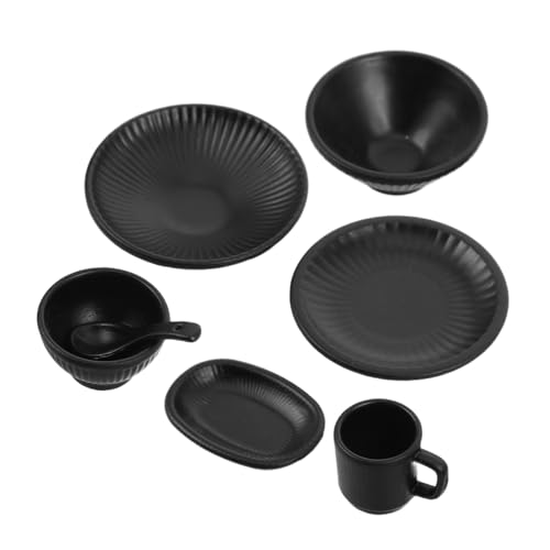 GARIOUANS 7 Stück Japanisches Miniaturgeschirr Miniaturküchendekoration Mikrolandschaftsdekorationen Spielgeschirr vorgeben Küchenzubehör für Puppenstuben Legierung Schwarz GARIOUANS 7 Stück Japanisches Miniaturgeschirr Miniaturküchendekoration Mikrolandschaftsdekorationen Spielgeschirr vorgeben Küchenzubehör für Puppenstuben Legierung Schwarz von GARIOUANS