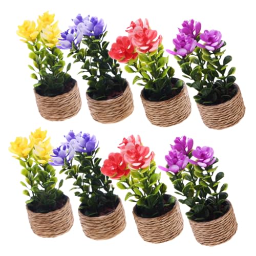 GARIOUANS 8 Stück Miniatur Pflanzen Miniatur Blumentopf Dekoration für Puppenhaus DIY Basteln Realistische Künstliche Bonsai Grünpflanzen Mikrolandschaft Zubehör GARIOUANS 8 Stück Miniatur Pflanzen Miniatur Blumentopf Dekoration für Puppenhaus DIY Basteln Realistische Künstliche Bonsai Grünpflanzen Mikrolandschaft Zubehör von GARIOUANS