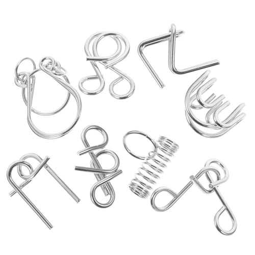 GARIOUANS 8 Stück Teiliges Metall Gehirntraining Knobelspiel für Erwachsene Langlebiges Konzentrationsspiel mit Antikem Design Pädagogisches Logikrätsel für Familie und Party GARIOUANS 8 Stück Teiliges Metall Gehirntraining Knobelspiel für Erwachsene Langlebiges Konzentrationsspiel mit Antikem Design Pädagogisches Logikrätsel für Familie und Party von GARIOUANS