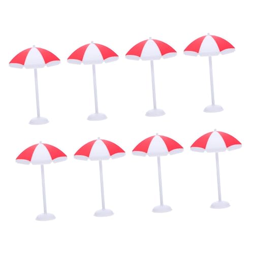 GARIOUANS 8 Stück Teiliges Miniatur Strandsonnenschirm Rote Kleine Mini Sonnenschirme aus Langlebigem Kunststoff für Puppenhäuser Mikro Landschaften Bonsai Dekoration und DIY Fotorequisiten GARIOUANS 8 Stück Teiliges Miniatur Strandsonnenschirm Rote Kleine Mini Sonnenschirme aus Langlebigem Kunststoff für Puppenhäuser Mikro Landschaften Bonsai Dekoration und DIY Fotorequisiten von GARIOUANS
