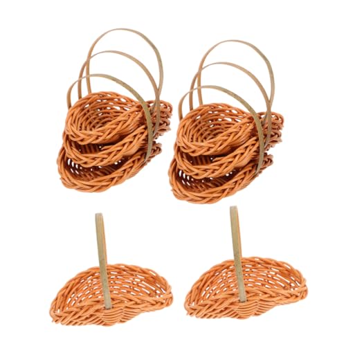 GARIOUANS 8 Stück Teiliges Miniatur-imitations-rattankörbe mit Griffen Handgefertigte Kleine Weidenkörbe in Muschelform Dekorative Mini-picknickkörbe für Puppenhäuser Feengärten Hochzeiten GARIOUANS 8 Stück Teiliges Miniatur-imitations-rattankörbe mit Griffen Handgefertigte Kleine Weidenkörbe in Muschelform Dekorative Mini-picknickkörbe für Puppenhäuser Feengärten Hochzeiten von GARIOUANS