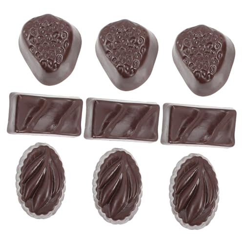 GARIOUANS 9 Stück Teiliges Kleine Realistische Schokoladenmodelle Multifunktionale Dekoration für Fotos Puppenhaus Lebensechte Farblich Abgestimmte Schokoladenattrappen GARIOUANS 9 Stück Teiliges Kleine Realistische Schokoladenmodelle Multifunktionale Dekoration für Fotos Puppenhaus Lebensechte Farblich Abgestimmte Schokoladenattrappen von GARIOUANS