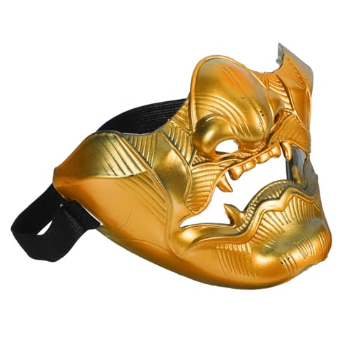 GARIOUANS Authentische Japanische Hannya Maske Cosplay Halbgesichtsmaske aus Stabilem mit Elastischem Band für Halloween Kostüm Party und Traditionelle Theateraufführungen GARIOUANS Authentische Japanische Hannya Maske Cosplay Halbgesichtsmaske aus Stabilem mit Elastischem Band für Halloween Kostüm Party und Traditionelle Theateraufführungen von GARIOUANS