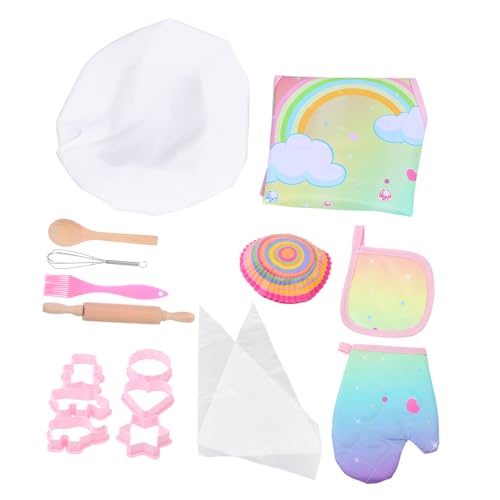 GARIOUANS Backset mit Dinosaurier Schürze Kindgerechtes Küchenzubehör Inklusive Kuchen Ausstecher Pädagogisches Rollenspiel für Jungen und Mädchen Fördert Praktisches Lernen und Kreativität GARIOUANS Backset mit Dinosaurier Schürze Kindgerechtes Küchenzubehör Inklusive Kuchen Ausstecher Pädagogisches Rollenspiel für Jungen und Mädchen Fördert Praktisches Lernen und Kreativität von GARIOUANS