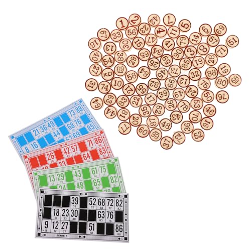 GARIOUANS Bingo Schachspiel Zahlenkarten Praktisches Brettspiel für Party Familien und Lernspiele Logisches als Spielrequisite und Unterhaltsames Denkspiel GARIOUANS Bingo Schachspiel Zahlenkarten Praktisches Brettspiel für Party Familien und Lernspiele Logisches als Spielrequisite und Unterhaltsames Denkspiel von GARIOUANS