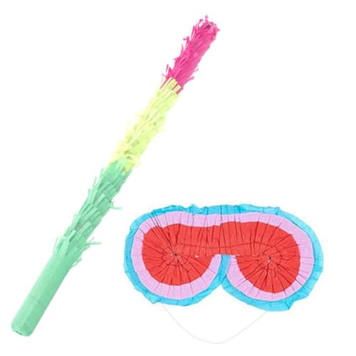 GARIOUANS Buntes Pinata Mehrfarbigen Pinata schlägern und Papieraugenmaske für Kindergeburtstag Leichtes Griffdesign für Partyspiele Karneval und Familienfeiern GARIOUANS Buntes Pinata Mehrfarbigen Pinata schlägern und Papieraugenmaske für Kindergeburtstag Leichtes Griffdesign für Partyspiele Karneval und Familienfeiern von GARIOUANS