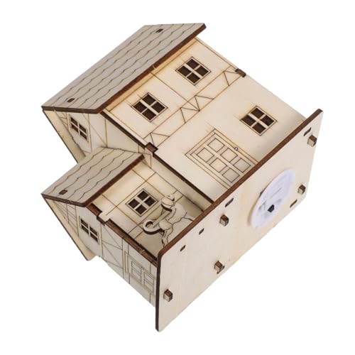 GARIOUANS DIY Holzhaus Bausatz mit LED Beleuchtung Miniatur Villa Modell Originelles Stem Lernspielzeug für Basteln Deko und Unvollendetes Holzpuzzle für Erwachsene GARIOUANS DIY Holzhaus Bausatz mit LED Beleuchtung Miniatur Villa Modell Originelles Stem Lernspielzeug für Basteln Deko und Unvollendetes Holzpuzzle für Erwachsene von GARIOUANS