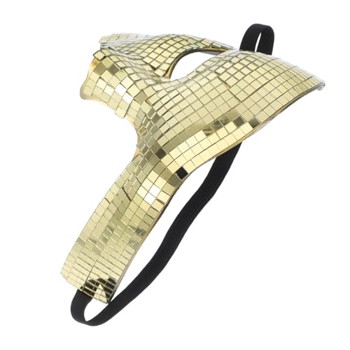 GARIOUANS Disco Maske Spiegelnde Halbgesichtsmaske Glänzend Punk Cosplay für Herren Reflektierend Leicht Tragbar Für Halloween Karneval Party Club Outfits GARIOUANS Disco Maske Spiegelnde Halbgesichtsmaske Glänzend Punk Cosplay für Herren Reflektierend Leicht Tragbar Für Halloween Karneval Party Club Outfits von GARIOUANS