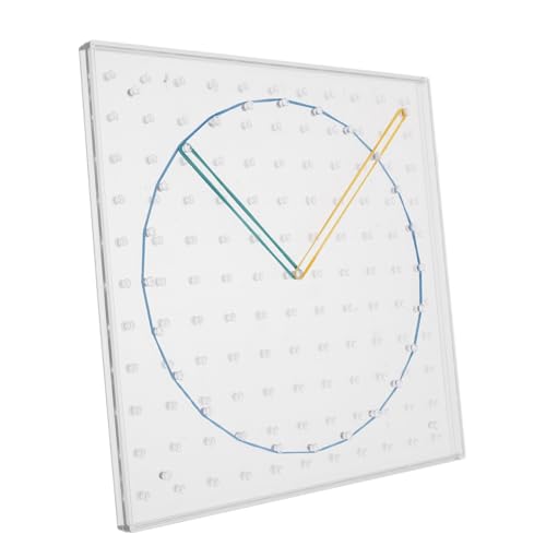 GARIOUANS Doppelseitiges Pegboard Lernspielzeug Transparent mit Bunten Gummibändern Visual Learning Toy Mathe Lernwerkzeug für Mathematisches Denken und Formenerkundung GARIOUANS Doppelseitiges Pegboard Lernspielzeug Transparent mit Bunten Gummibändern Visual Learning Toy Mathe Lernwerkzeug für Mathematisches Denken und Formenerkundung von GARIOUANS