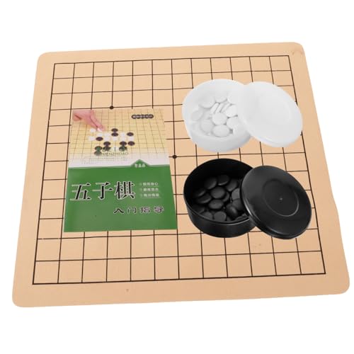 GARIOUANS Go Schach aus Holz für Erwachsene Langlebiges Trainingsspiel mit Klappbarem Brett und Schwarzen Weißen Steinen Praktisches Lernspielzeug für Schüler und Anfänger GARIOUANS Go Schach aus Holz für Erwachsene Langlebiges Trainingsspiel mit Klappbarem Brett und Schwarzen Weißen Steinen Praktisches Lernspielzeug für Schüler und Anfänger von GARIOUANS