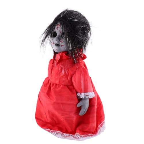 GARIOUANS Halloween Voice Aktivierte Induktionspuppe Gruselige Leuchtende Laufende Requisite für Haunted House Party Halloween Deko mit Sound und Bewegungssensor ohne Batterie GARIOUANS Halloween Voice Aktivierte Induktionspuppe Gruselige Leuchtende Laufende Requisite für Haunted House Party Halloween Deko mit Sound und Bewegungssensor ohne Batterie von GARIOUANS