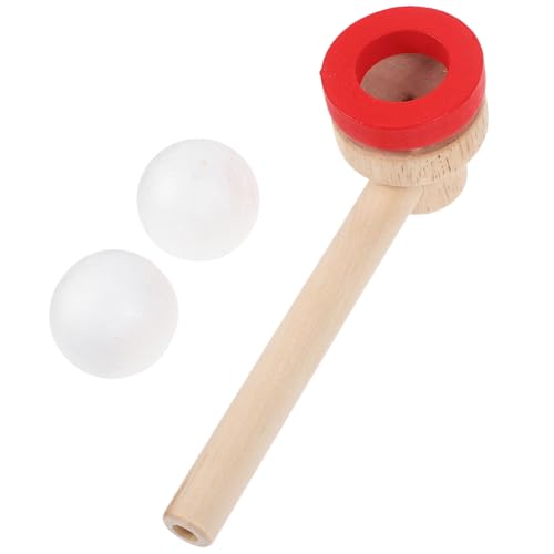 GARIOUANS Holz Blasball für Interaktives Schwebe Ball Blower Spiel Pädagogisches Geschicklichkeitsspiel Motorik und Koordination Familien für Drinnen und Draußen GARIOUANS Holz Blasball für Interaktives Schwebe Ball Blower Spiel Pädagogisches Geschicklichkeitsspiel Motorik und Koordination Familien für Drinnen und Draußen von GARIOUANS