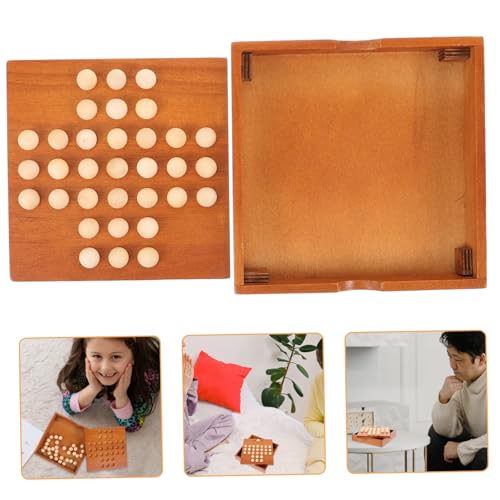 GARIOUANS Holz Brettspiel Intelligenzspiel Single Chess Peg Denkspiel Geduldsspiel für Erwachsene Familien und Freunde Lernspielzeug aus Sicherem Holz mit Glatter Oberfläche und Geduld GARIOUANS Holz Brettspiel Intelligenzspiel Single Chess Peg Denkspiel Geduldsspiel für Erwachsene Familien und Freunde Lernspielzeug aus Sicherem Holz mit Glatter Oberfläche und Geduld von GARIOUANS
