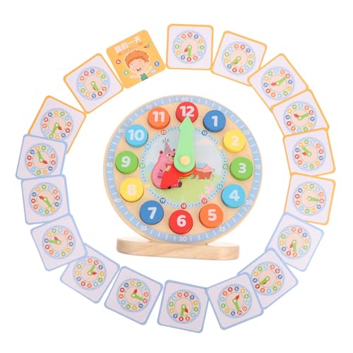GARIOUANS Holz Lernuhr Lernspielzeug Bunte Zahlen Puzzle Uhr Zeitverständnis Pädagogisches Holzspielzeug für Vorschule Kindergarten GARIOUANS Holz Lernuhr Lernspielzeug Bunte Zahlen Puzzle Uhr Zeitverständnis Pädagogisches Holzspielzeug für Vorschule Kindergarten von GARIOUANS