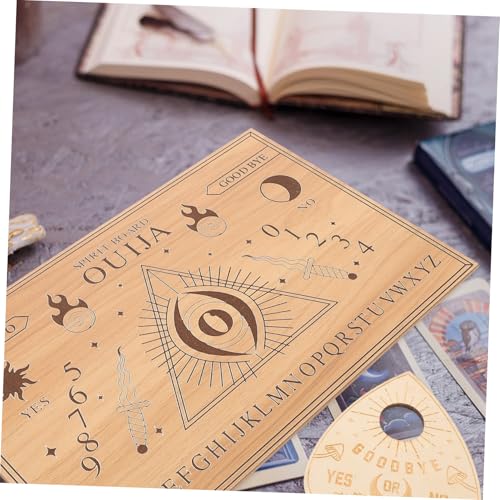 GARIOUANS Holz Pendelbrett mit Geometrischem Auge Glatte Oberfläche Graviertes Divinationsbrett für Wicca Altar Dekoratives Holzbrett für Wahrsagen und Spirituelle Spiele Naturholz Design GARIOUANS Holz Pendelbrett mit Geometrischem Auge Glatte Oberfläche Graviertes Divinationsbrett für Wicca Altar Dekoratives Holzbrett für Wahrsagen und Spirituelle Spiele Naturholz Design von GARIOUANS