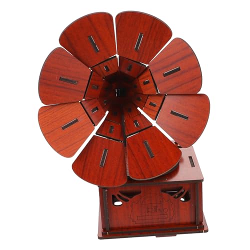 GARIOUANS Holz Puzzle Gramophon Modell Bausatz Kreatives Lernspielzeug für Jungen Mädchen Ab Jahren DIY Vintage Grammophon Dekoration für Zuhause und Schreibtisch GARIOUANS Holz Puzzle Gramophon Modell Bausatz Kreatives Lernspielzeug für Jungen Mädchen Ab Jahren DIY Vintage Grammophon Dekoration für Zuhause und Schreibtisch von GARIOUANS