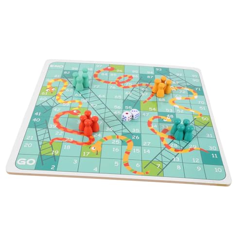 GARIOUANS Holz Schachbrett mit Fliegendem Schach und Schlangen Spiel Pädagogisches Kinderspielzeug Tragbares Brettspiel für Kindergarten Zuhause Fördert Kognitives Lernen und Unterhaltung GARIOUANS Holz Schachbrett mit Fliegendem Schach und Schlangen Spiel Pädagogisches Kinderspielzeug Tragbares Brettspiel für Kindergarten Zuhause Fördert Kognitives Lernen und Unterhaltung von GARIOUANS