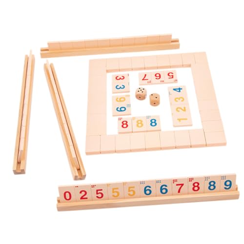 GARIOUANS Holz Shut The Box Spiel Robustes Brettspiel für Erwachsene und Fördert Soziale Fähigkeiten und Mathe Party und Familienspiel Langlebiges Holzspielzeug für Gesellige Runden GARIOUANS Holz Shut The Box Spiel Robustes Brettspiel für Erwachsene und Fördert Soziale Fähigkeiten und Mathe Party und Familienspiel Langlebiges Holzspielzeug für Gesellige Runden von GARIOUANS